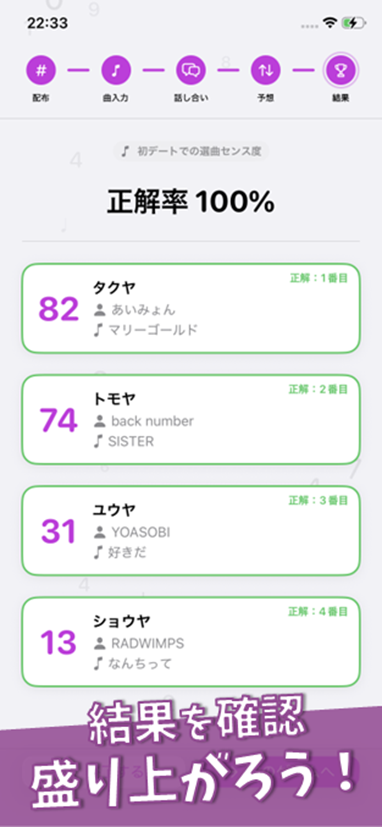 Check Your Syncの画面